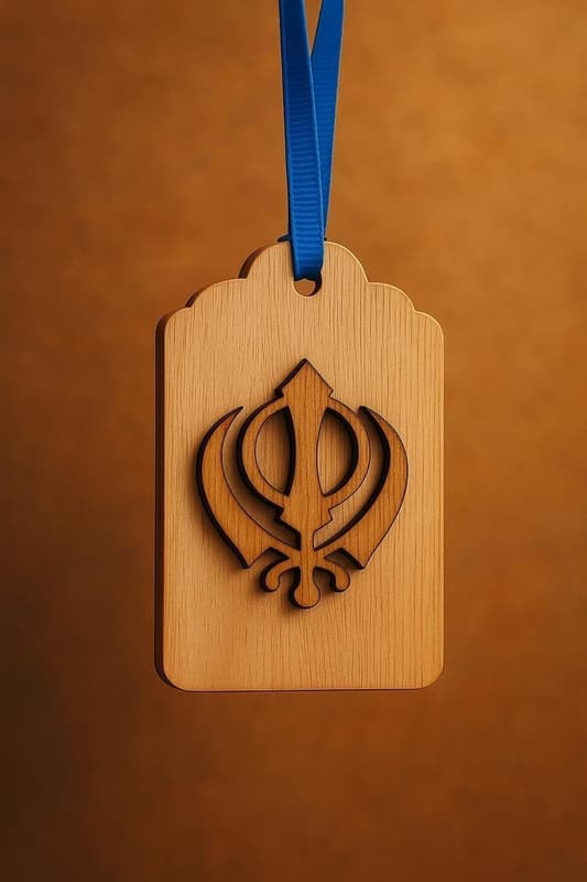 Sikh Khanda Keychain
